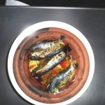 Tajine: Sardinen, Paprika, Karttoffel