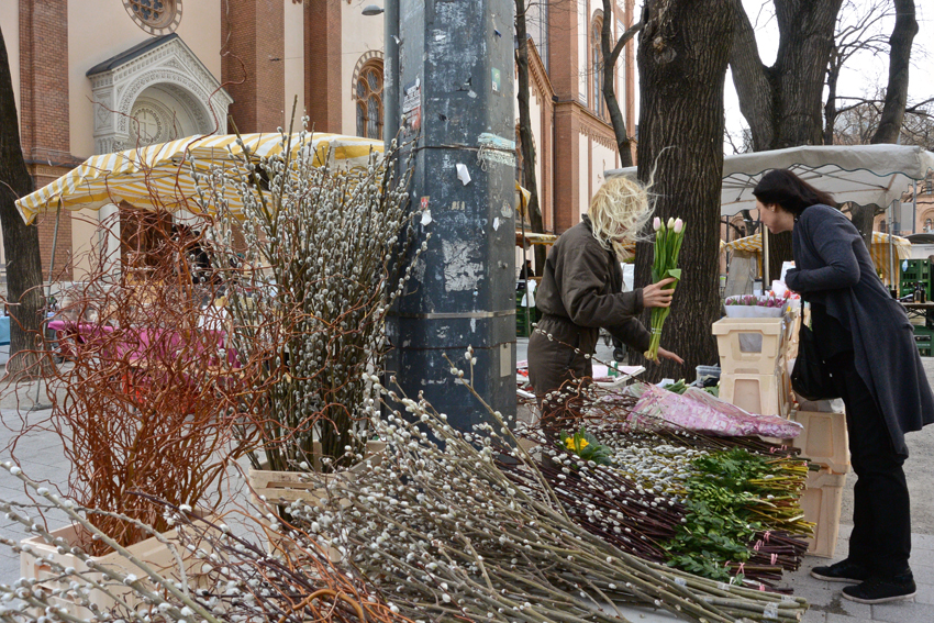 Auf dem Lerchenfeldermarkt im Frühling - kekinwien.at