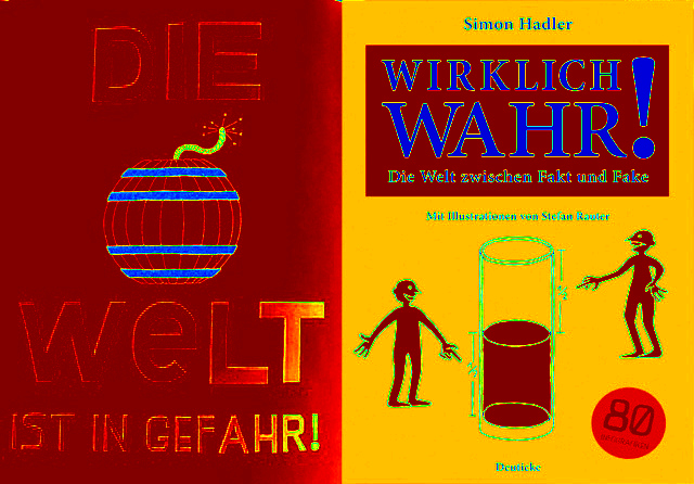 Wirklich wahr! von Simon Hadler, Cover Collage, Bild (c) Alexandra Wögerbauer-Flicker - kekinwien.at