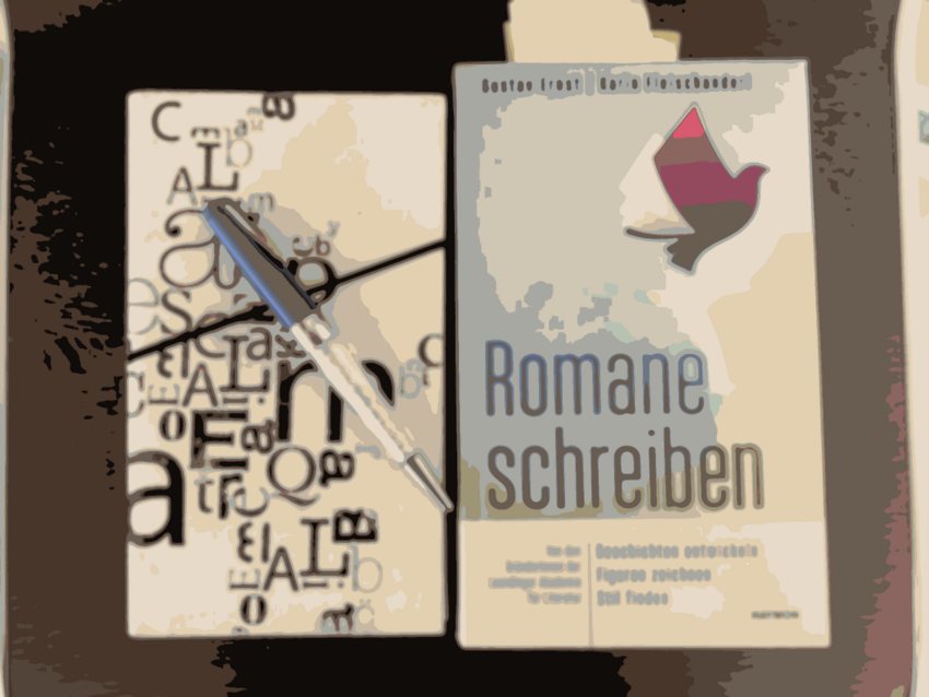 Romane schreiben, Collage (c) Alexandra Wögerbauer-Flicker - kekinwien.at