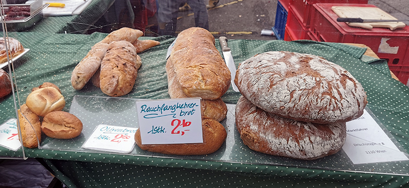 Brot, auf dem Markt, Brotzeit ist! Bild (c) Mischa Reska - kekinwien.at